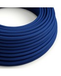 Câble textile Classic Blue brillant - L'Original Creative-Cables - RM12 rond 2x0,75mm / 3x0,75mm