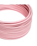 Câble textile Rose baby brillant - L'Original Creative-Cables - RM16 rond 2x0,75mm / 3x0,75mm