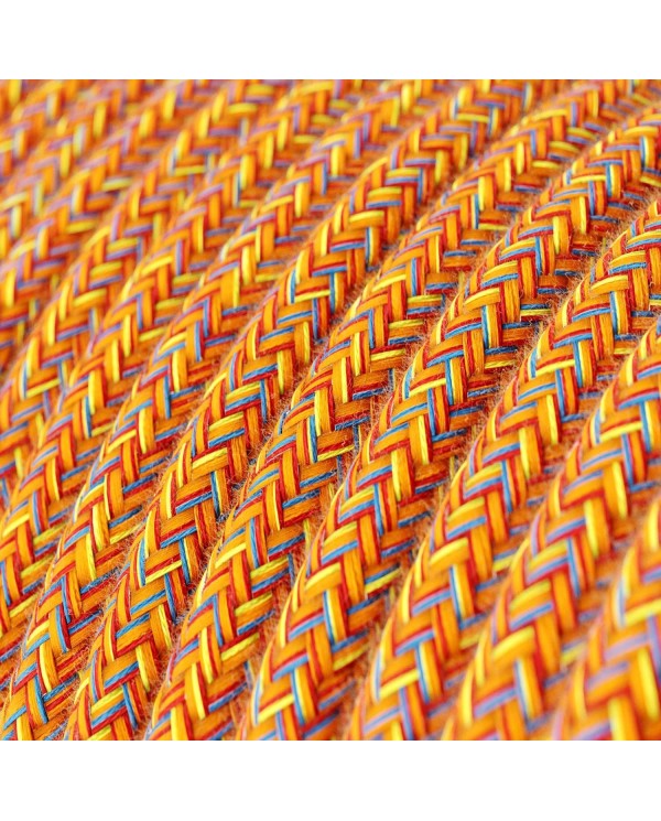 Câble textile Été indien coton - L'Original Creative-Cables - RX07 rond 2x0,75mm / 3x0,75mm