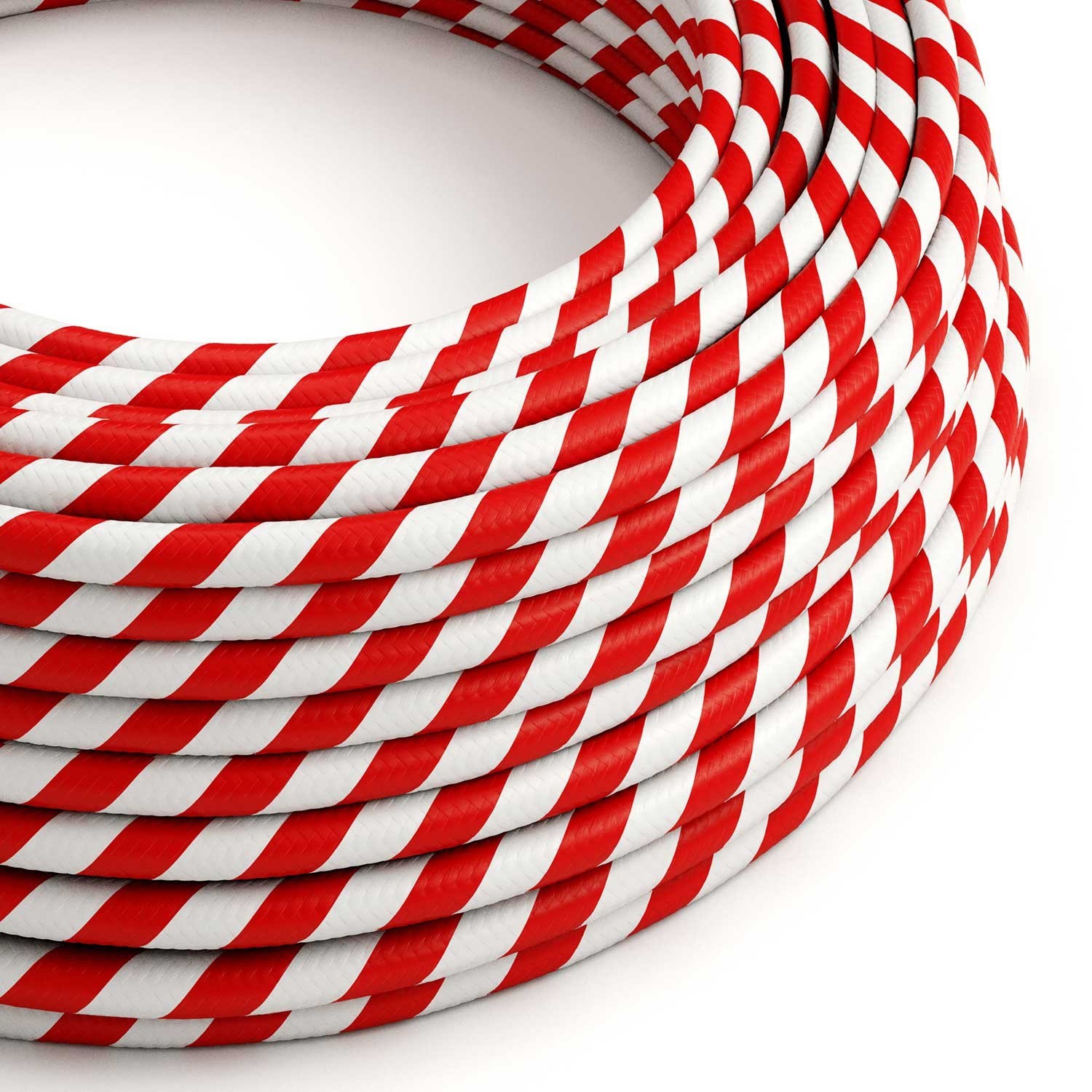 Câble textile Candy Cane Vertigo - L'Original Creative-Cables - ERM39 rond 2x0,75mm / 3x0,75mm