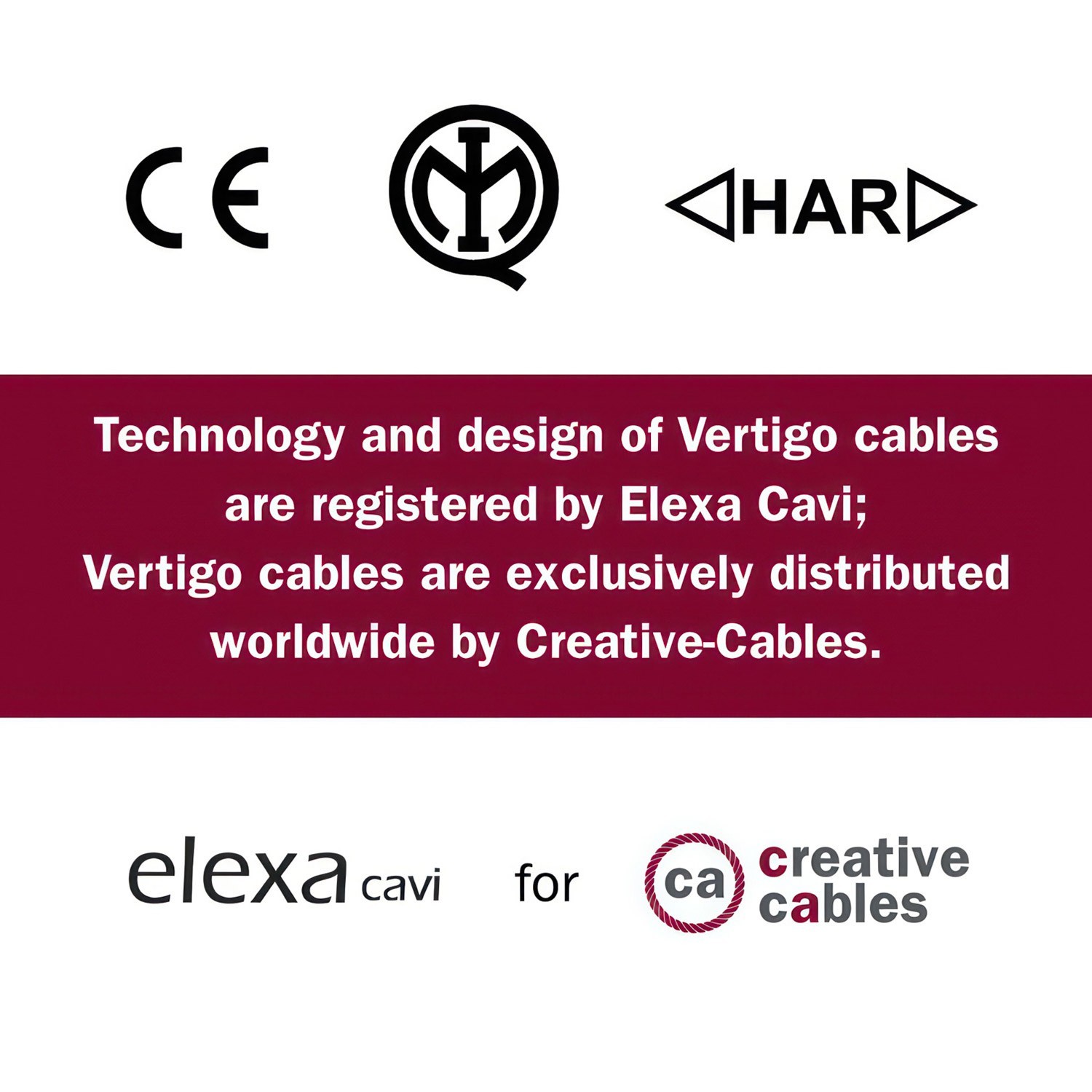 Câble textile Mousse de bière Vertigo brillant Textile Cable - L'Original Creative-Cables - ERM43 rond 2x0.75mm / 3x0.75mm