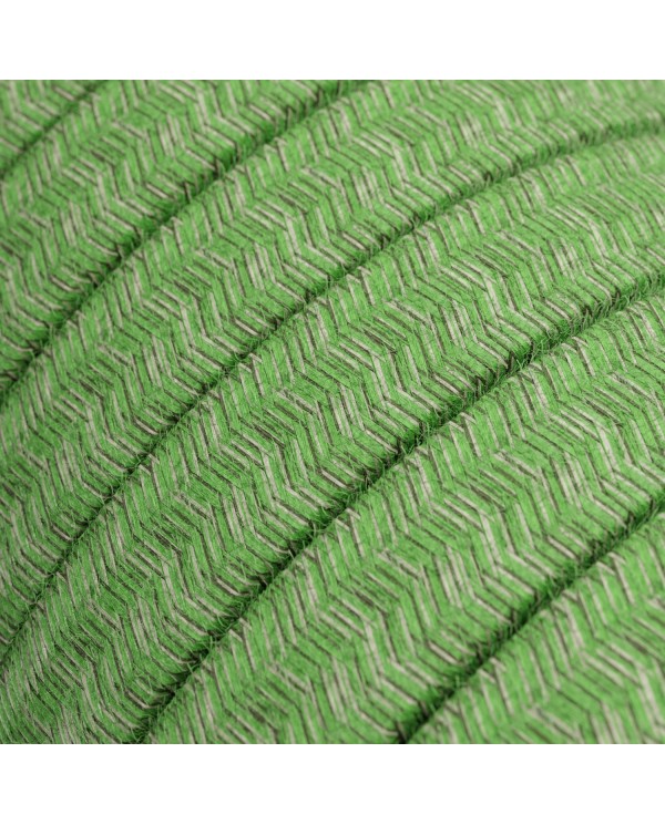 Câble électrique pour guirlande lumineuse recouvert de coton vert Pixel Bronte CX08 - résistant aux UV