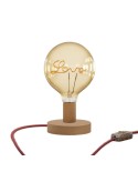 Lampe de table Posaluce Love en bois