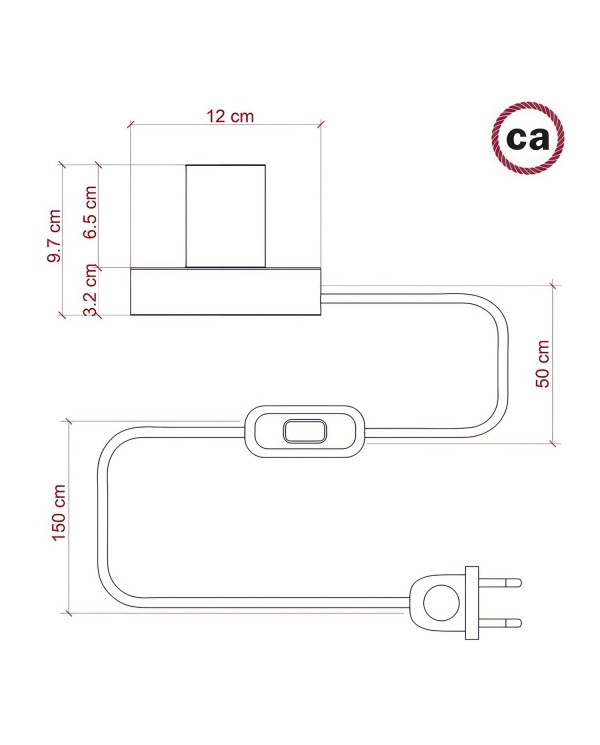 Lampe de table Posaluce Milleluci en bois