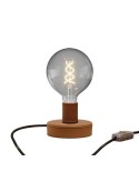 Lampe de table Posaluce Globo en cuir