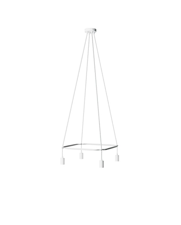 Lustre Cage avec 4 bras Globo