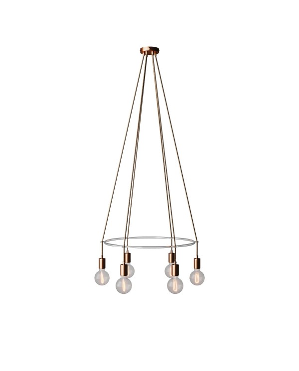 Lustre Cage avec 6 bras Globo