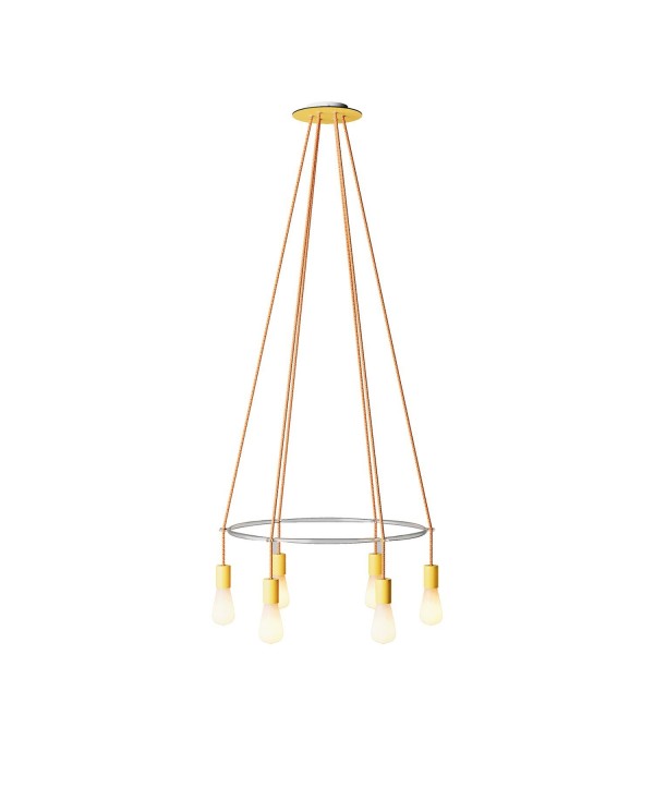 Lustre Cage avec 6 bras Edison ST64