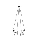 Lustre 2 Cage avec 4 bras Bona Pastel