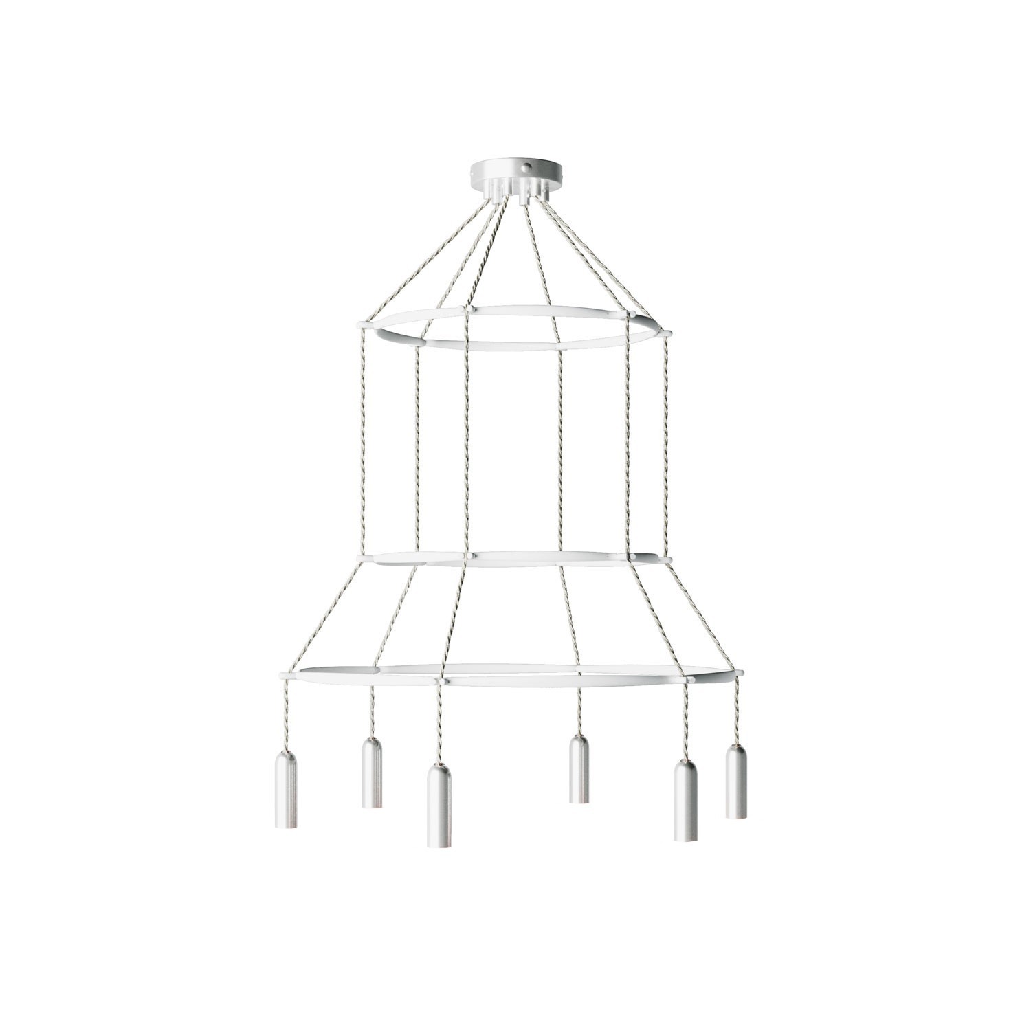 Lustre 3 Cage avec 6 bras P-Light Dash