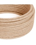 Câble électrique Ultra Soft en silicone recouvert de jute Neutre - RN06 rond 2x0,75mm