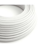 Câble électrique Ultra Soft en silicone recouvert de coton Blanc Optique - RC01 rond 2x0,75mm