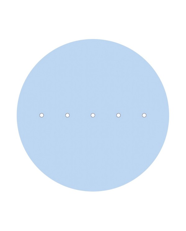 Rosace XXL Rose-One rond de 400 mm de diamètre avec 5 trous alignés et 4 trous latéraux