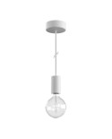 EIVA ELEGANT Suspension d'extérieur avec 1,5m câble textile, rosace et douille en silicone étanche IP65