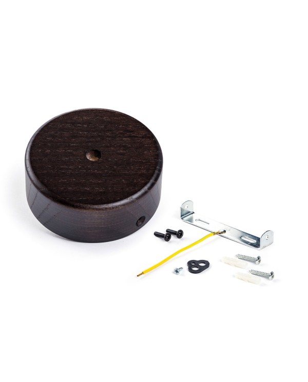 Kit Mini rosace cylindrique en bois avec 1 trou central