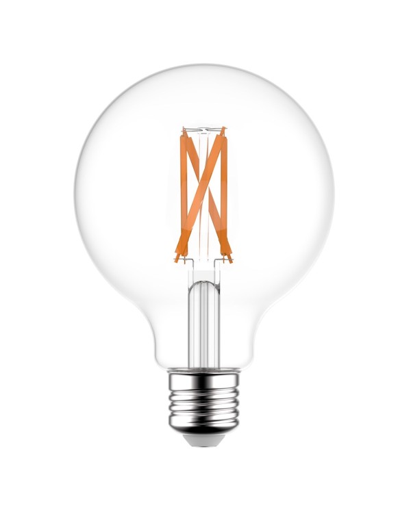 Ampoule LED SMART WI-FI Globo G125 Transparente à filament 6.5W 806Lm E27 1800÷3000K Dimmable