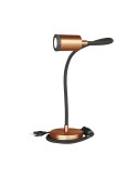 Table Flex GU1d0 lampe de table articulée avec mini spot LED et prise bipolaire