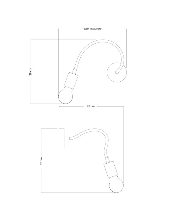 Lampe Flex 30 avec ampoule Goccia