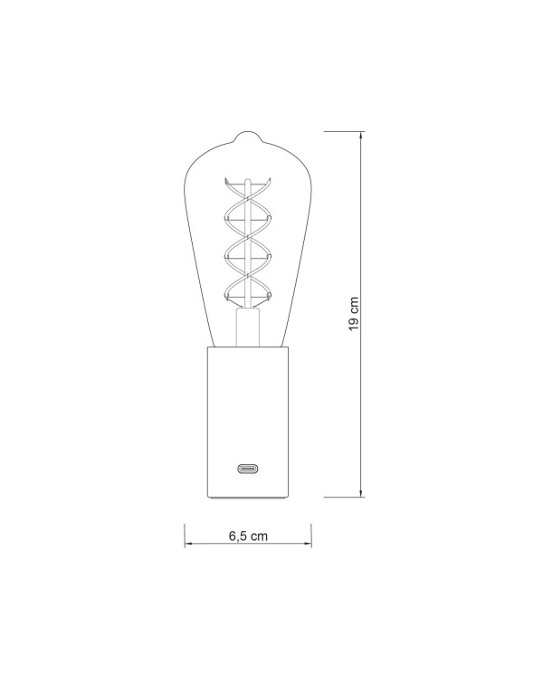 Lampe portative boîte cadeau SI! 5 volts