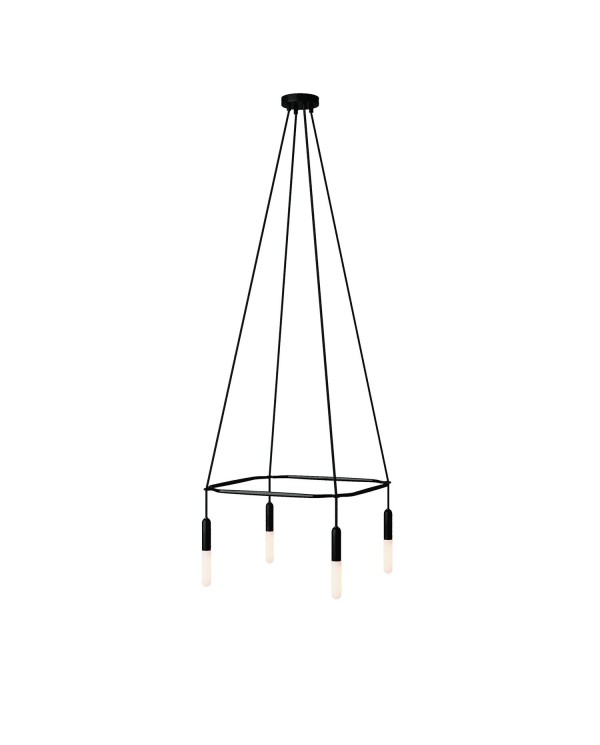 Lustre Cage avec 4 bras P-Light