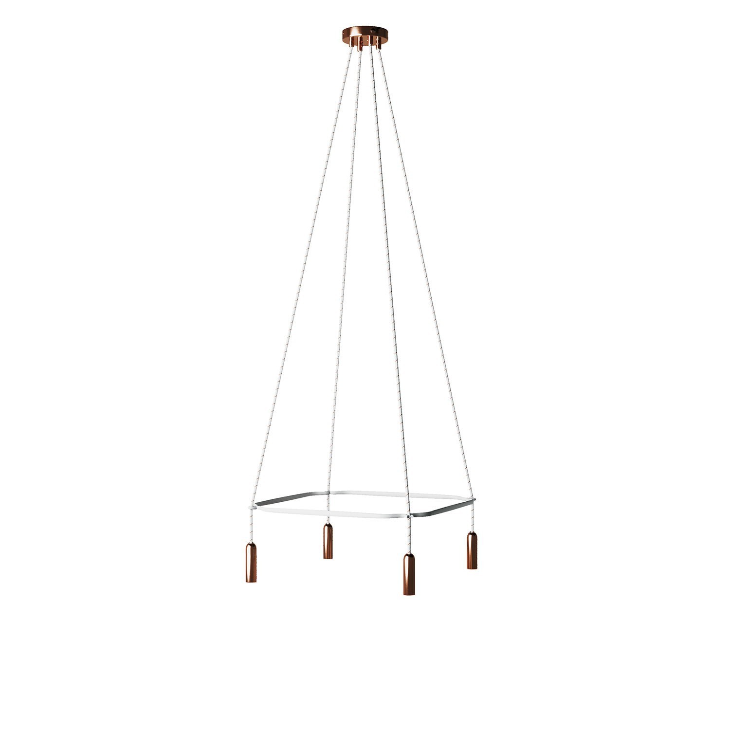 Lustre Cage avec 4 bras P-Light