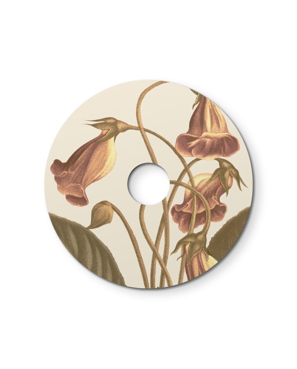 Abat-jour mini plat Ellepì à motifs floraux 'Blossom Haven', diamètre de 24 cm - Fabriqué en Italie