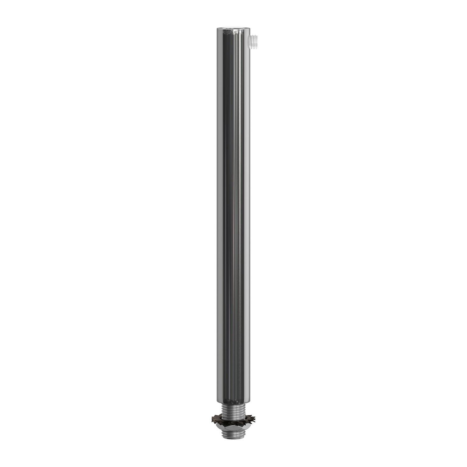 Serre-câble cylindrique en métal long 15 cm avec tige, écrou et rondelle