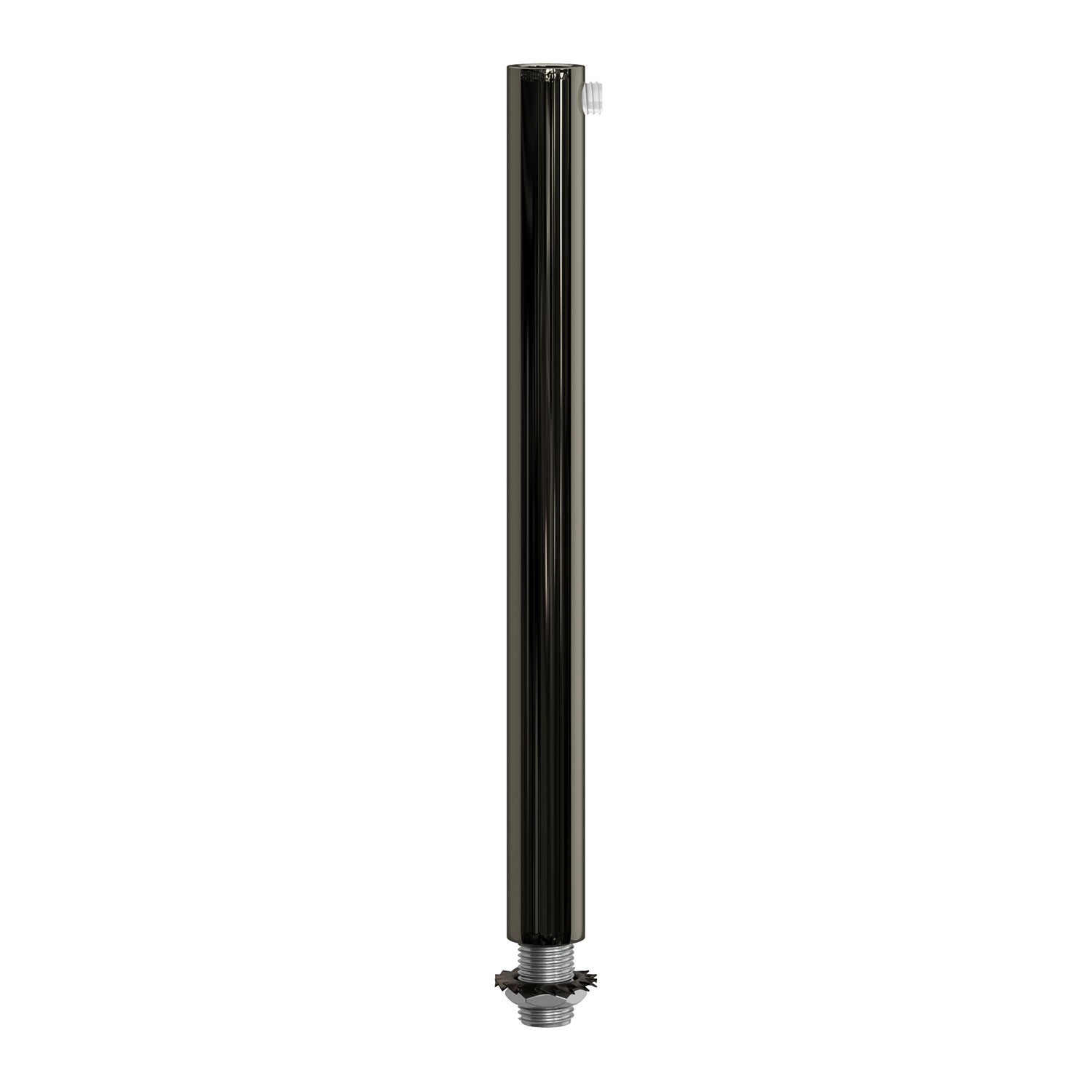 Serre-câble cylindrique en métal long 15 cm avec tige, écrou et rondelle