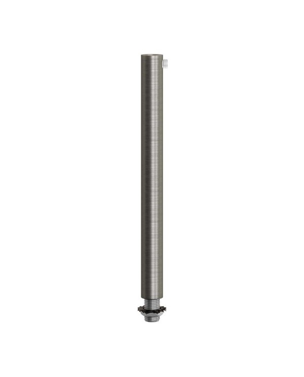 Serre-câble cylindrique en métal long 15 cm avec tige, écrou et rondelle