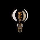 Ampoule Dorée LED Carbon Line avec filament en spirale Globe G95 4W 250Lm E27 1800K Dimmable - C06