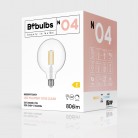 Ampoule LED Transparente Globo G125 7W 806Lm E27 3500K Dimmable - N04