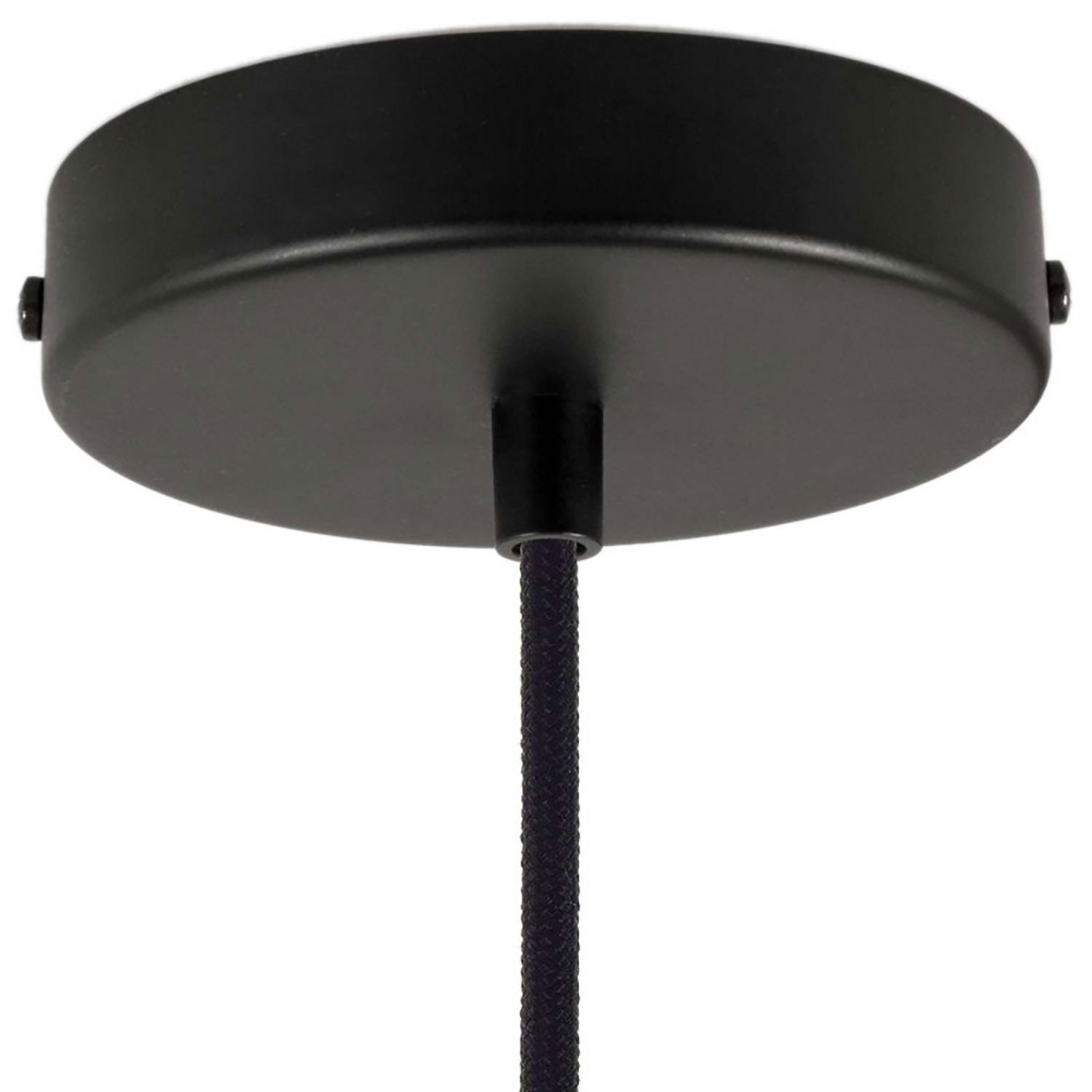 Suspension avec câble textile et double abat-jour Tub-E14