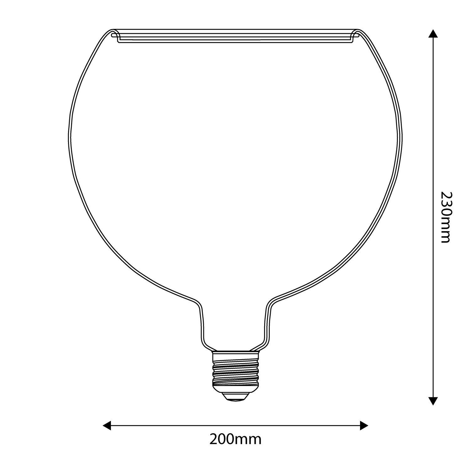 Ampoule LED Smoky Line Ghost Line G200 CRI 90 6W 300Lm E27 1900K Dimmable - G16