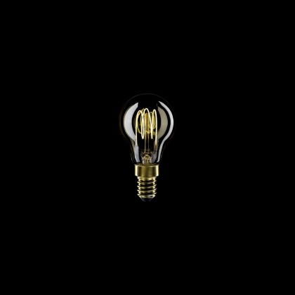 Ampoule Dorée LED Carbon Line Filament Cage Mini globe G45 3,4W 300Lm E14 2700K Dimmable - C52