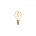 Ampoule Dorée LED Carbon Line avec filament en spirale Mini Globe G45 2,2W 136Lm E14 1800K Dimmable - C02