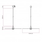 Suspension Ellepi XL avec abat-jour