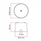 Boîte de jonction compatible avec la base en porcelaine