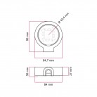 Base en porcelaine pour prise électrique et interrupteur/déviateur compatible avec Creative-Tubes - de 1 à 4 sorties