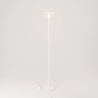 Lampadaire MAG-Y avec socle rond en métal et ampoule Ghost transparente