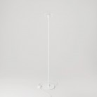 Lampadaire MAG-Y avec socle rond en métal et ampoule Ghost transparente